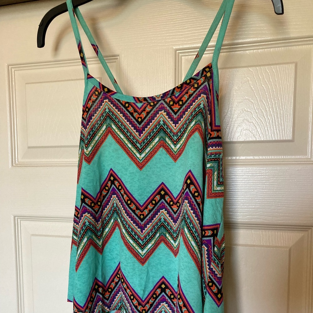 Rue 21 Mint Green Chevron Cami Tank